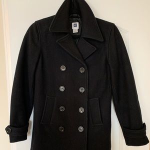 Black Peacoat - Size XS
